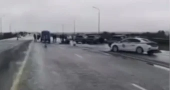 Мотоциклист погиб после столкновения с патрульной машиной недалеко от Караганды