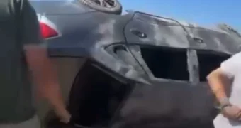 На трассе Форт-Шевченко – Актау из-за лопнувшего колеса перевернулся автомобиль