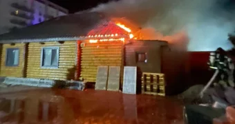 Баня сгорела в Актау