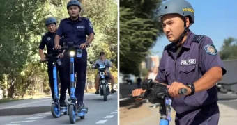 В Казахстане полицейских пересадили на самокаты (видео)