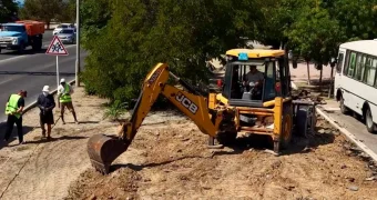 Пешеходные дорожки обновляют в Актау