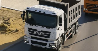 Большегрузы заехали на территорию села Курык и получили штраф