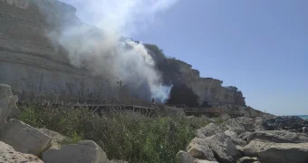 Появление дыма на Скальной тропе встревожило жителей Актау