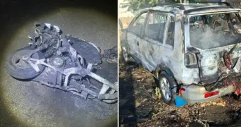 За вечер в Мангистау сгорели мопед и автомобиль