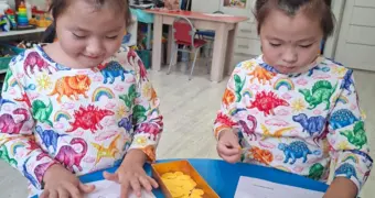 Семья из Актау просит помощи в лечении дочерей-двойняшек с задержкой развития