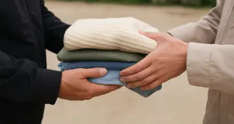 Сотрудники службы пробации Мангистау совместно с благотворительным фондом помогают бывшим осужденным одеждой и едой