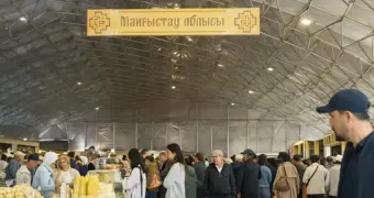 Мангистауские фермеры представили козье молоко и сыры на ярмарке в Астане