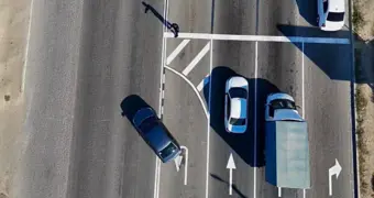 На одном из перекрестков Актау изменили организацию дорожного движения