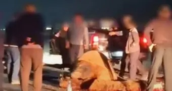 В Мангистау автомобиль столкнулся с верблюдом