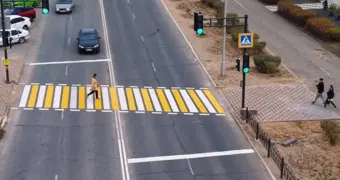 Один из пешеходных переходов перенесли в Актау