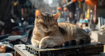 200 кошек захватили криптоферму в Китае