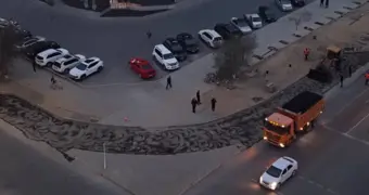 В одном из микрорайонов Актау обустроен новый правоповоротный съезд