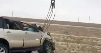 Внедорожник перевернулся близ Жанаозена: водитель в больнице