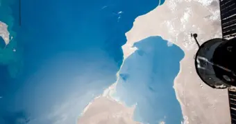 Новые снимки Каспия, снятые из космоса