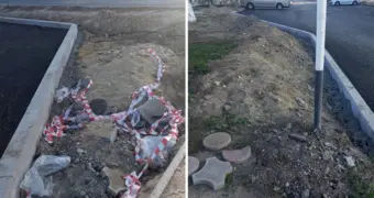 Жители требуют убрать бардак после завершения дорожных работ в Актау