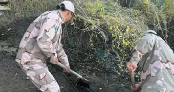 В природном парке в Мангистау для животных очищены порядка 40 забившихся родников