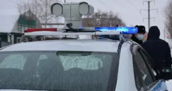 Смертельная погоня полицейских в Казахстане: водитель врезался в столб