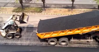 В Пекине уложили 8000 асфальта за 6 часов (видео)