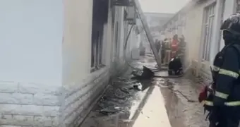 Подробности пожара на рынке в Актау. Видео