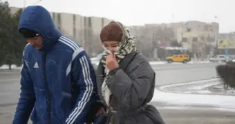 Актау увидел первый снег: как это было