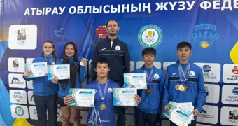 Пловцы из Мангистау завоевали восемь медалей на чемпионате в Атырау