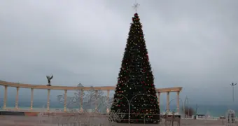 В Актау сегодня зажгут огни на главной новогодней ёлке