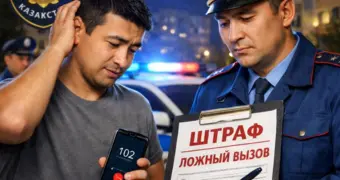 Житель Актау получил штраф за ложный вызов  полиции