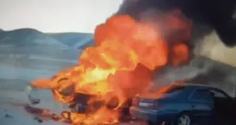 Пять человек погибли при лобовом столкновении двух легковушек в Казахстане (видео)