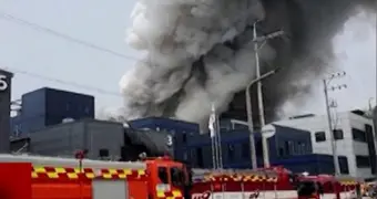 На заводе в Южной Корее после пожара пропал гражданин Казахстана