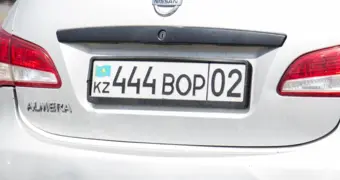 Запрещённые буквы на госномерах в Казахстане даже за деньги: полный список