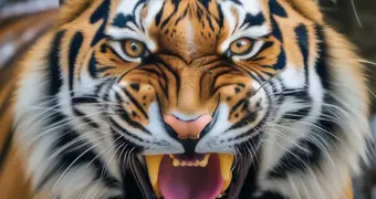 В Индии тигр растерзал полицейского