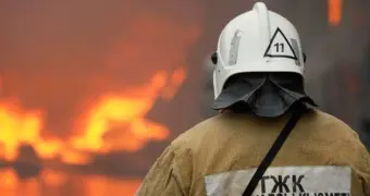 Баня сгорела в пригороде Актау