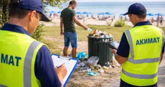 Важное изменение: акиматы Мангистау начали штрафовать за выброс мусора