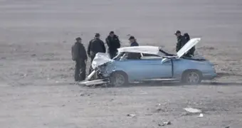 Вылетел в кювет: на трассе в Мангистау перевернулся автомобиль