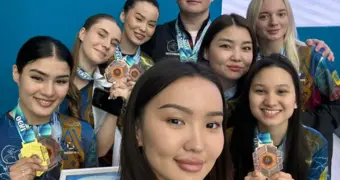 Женская сборная ДЧС Мангистау в тройке лидеров чемпионата республики по пожарно-спасательному спорту