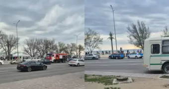 Дым на набережной встревожил жителей Актау