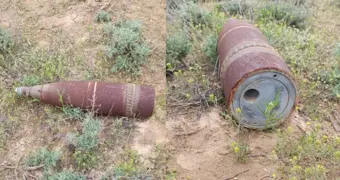 Житель Актау нашёл в степи боеприпас