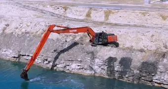 В Актау ведётся углубление водозаборного канала