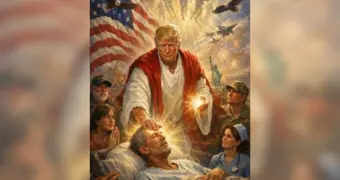 Трамп опубликовал свое изображение в образе Иисуса