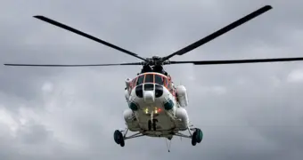 Вертолет подняли в воздух ради пропавших в Мангистау людей