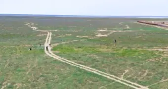Власти объяснили свалку посреди степи в Мангистау технологическими и природными факторами