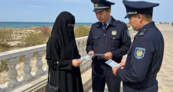 Полиция Мангистау проводит разъяснения по запрету скрывающей лицо одежды