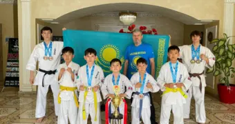 Спортсмены из Мангистау завоевали семь золотых медалей на чемпионате Азии по ашихара-каратэ