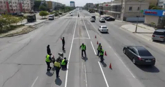 В Актау на ряде участков дорог изменили организацию дорожного движения