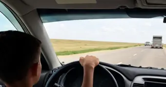 Ребёнок управлял внедорожником: полиция наказала отца в Жанаозене