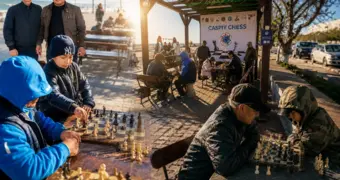 Шахматный сезон на набережной открывают в Актау