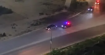 Ночная погоня за угнанной Toyota попала на видео в Актау