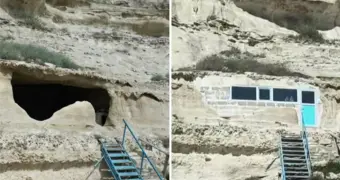 В Тупкараганском районе неизвестный испортил скальную мечеть