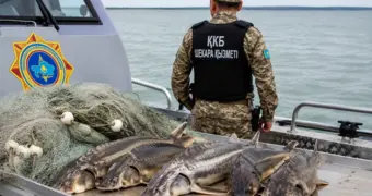 Ущерб от браконьеров на Каспии оценили в сотни миллионов тенге