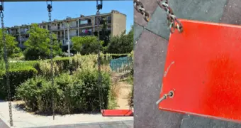 Жители Актау пожаловались на небезопасные детские качели в сквере имени Захарова